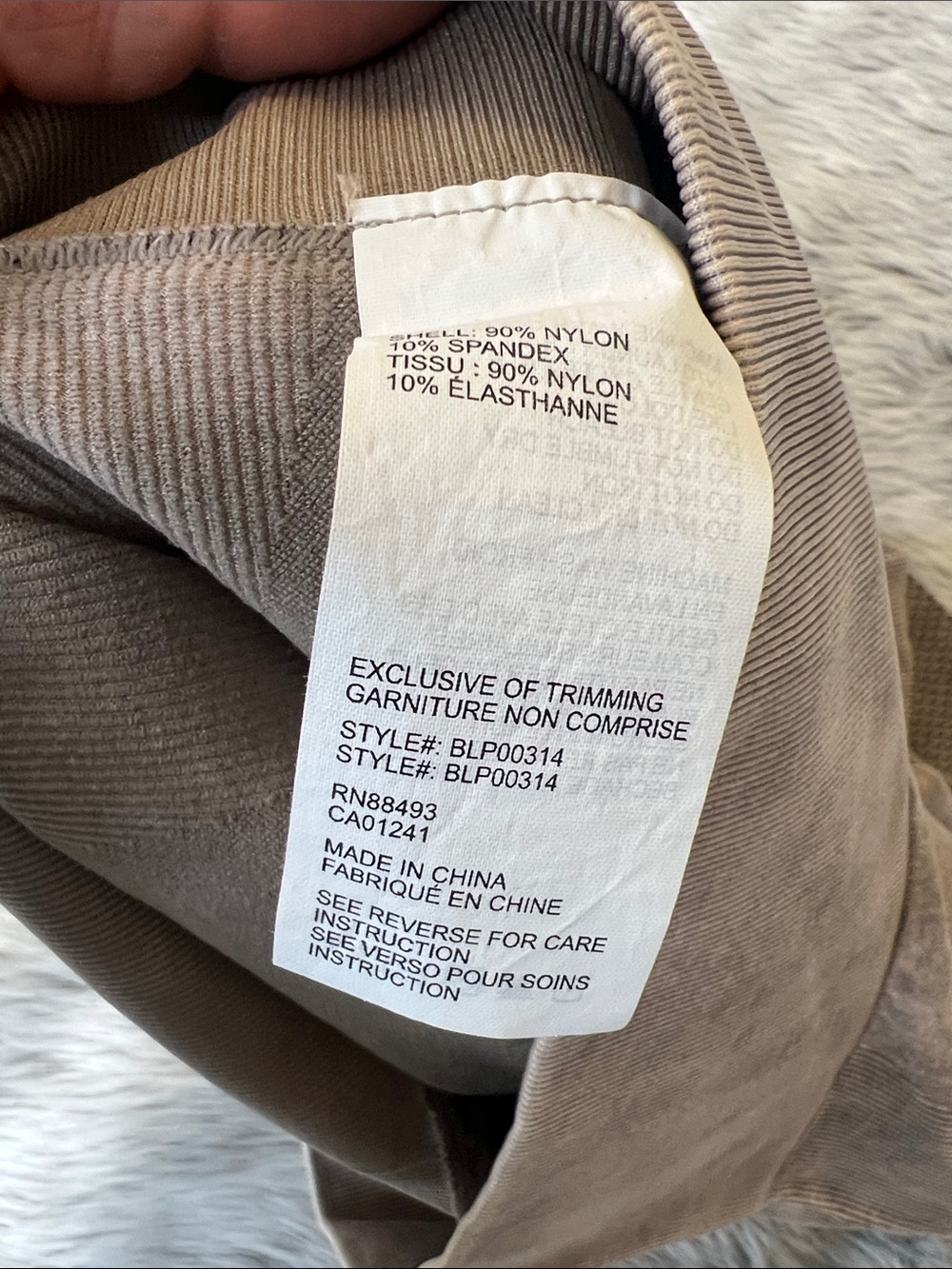 blanc noir Taupe Sculpting Leggings - Picture 5 of 9